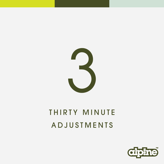 3 Adjustments